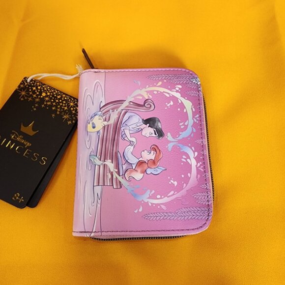 Loungefly Disney Princess Ariel & Eric Kiss The Girl the Little Mermaid Wallet - Picture 8 of 12